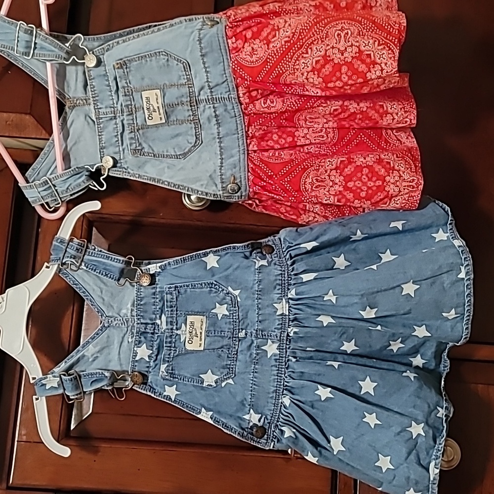 Oshkosh overall dress bundle 24 months